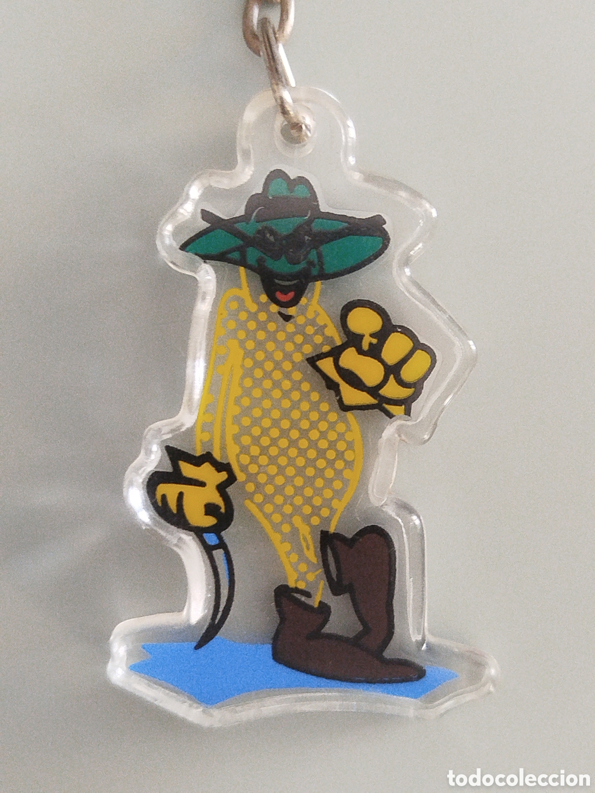 Coleccionismo de llaveros: LLAVERO ANTIGUO DIBUJO AMARILLO