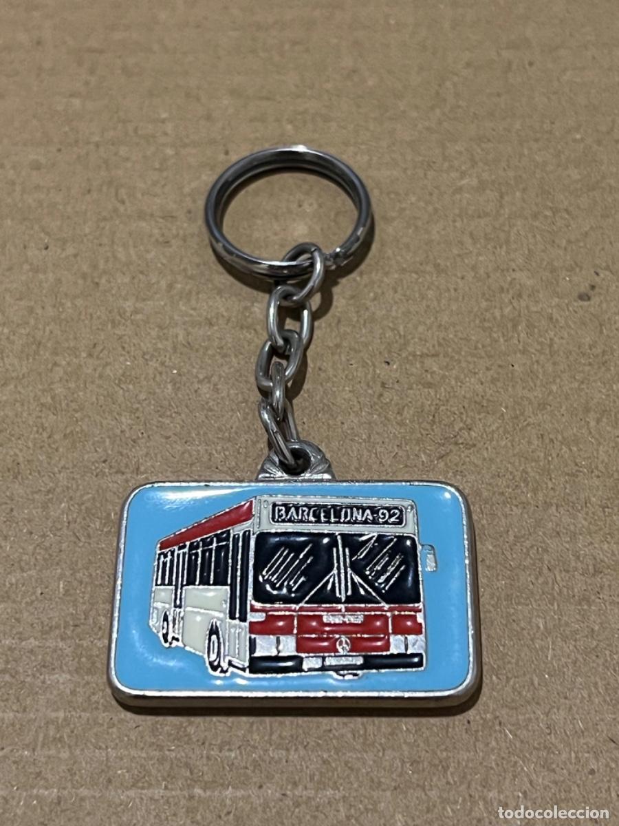 Coleccionismo de llaveros: Llavero tren ferrocarril cercan&iacute;as tranv&iacute;a bus BARCELONA 92