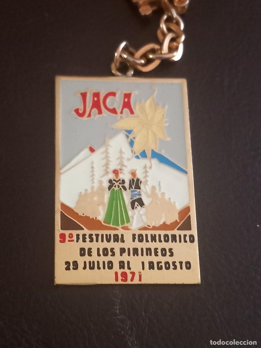 Coleccionismo de llaveros: Jaca festival folklorico de los pirineos 1971 Huesca aragon