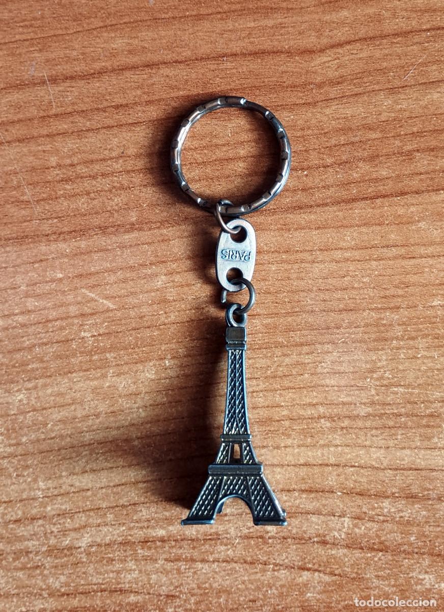 Coleccionismo de llaveros: Llavero met&aacute;lico antiguo - Torre Eiffel de Par&iacute;s - Color bronce