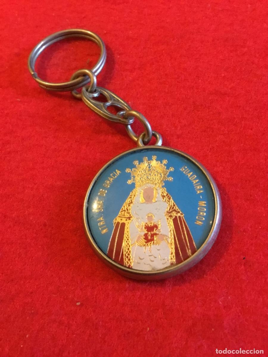 Coleccionismo de llaveros: Antiguo llavero religioso nuestra Se&ntilde;ora de gracia Guadaira morr&oacute;n