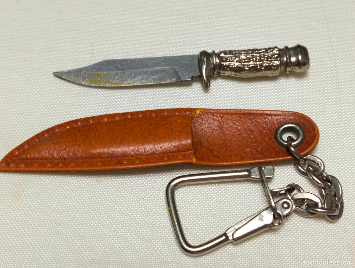 Coleccionismo de llaveros: ANTIGUO LLAVERO, CUCHILLO DE CAZA CON FUNTA