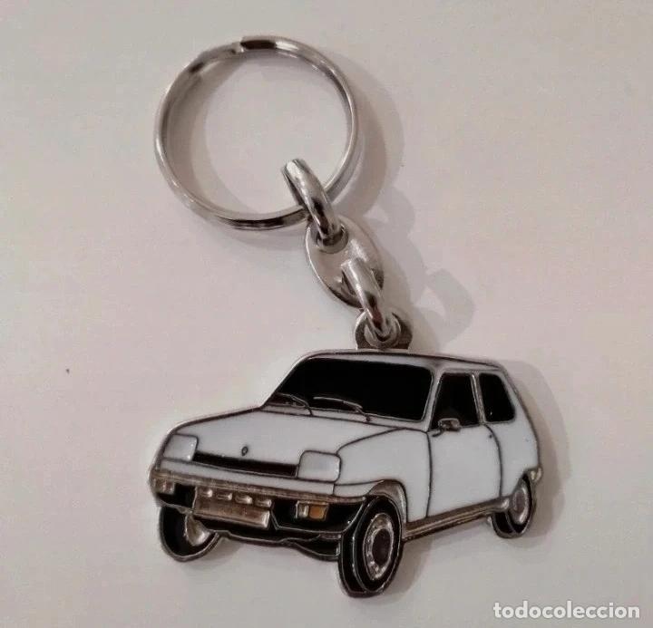 Coleccionismo de llaveros: Llavero renault 5 blanco