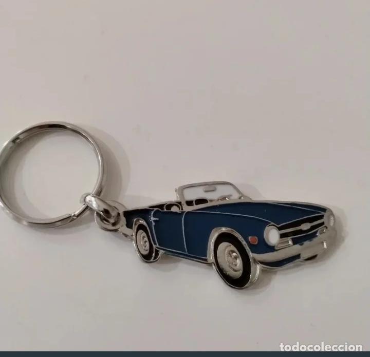 Coleccionismo de llaveros: llavero Triumph TR6 azul