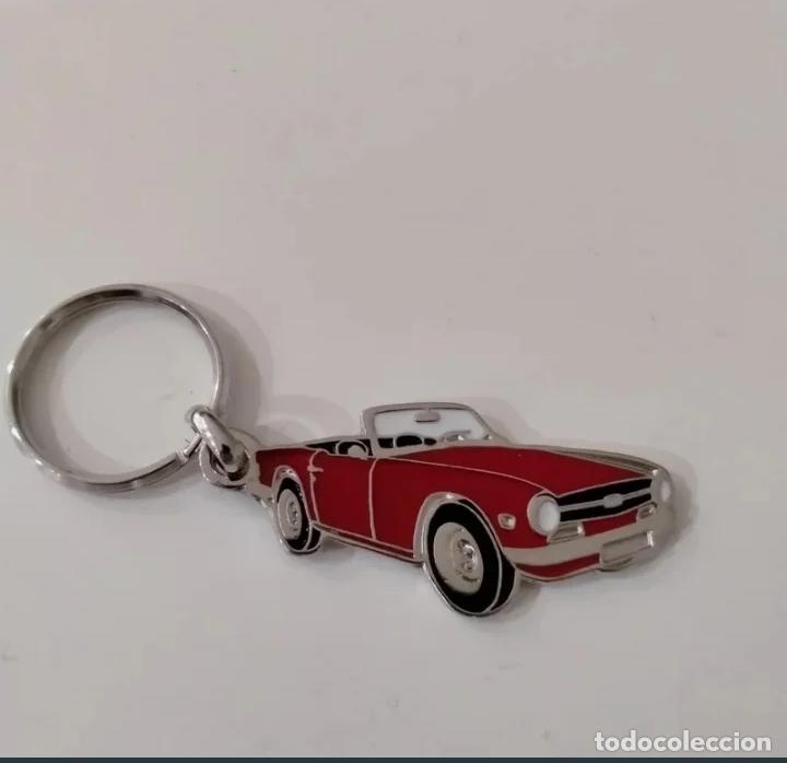 Coleccionismo de llaveros: llavero triumph tr6 rojo