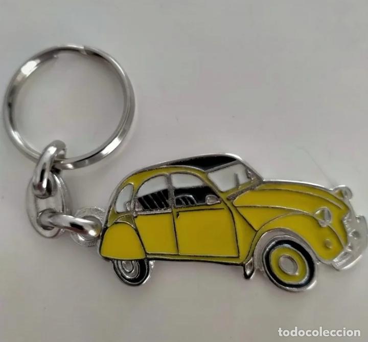 Coleccionismo de llaveros: llavero citroen 2cv amarillo