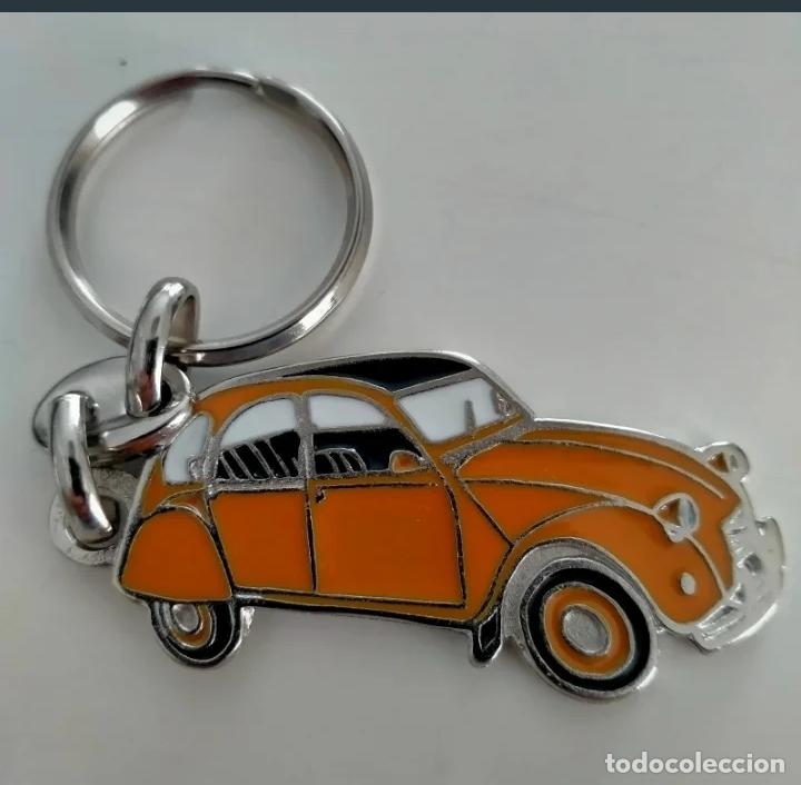 Coleccionismo de llaveros: llavero citroen 2cv naranja