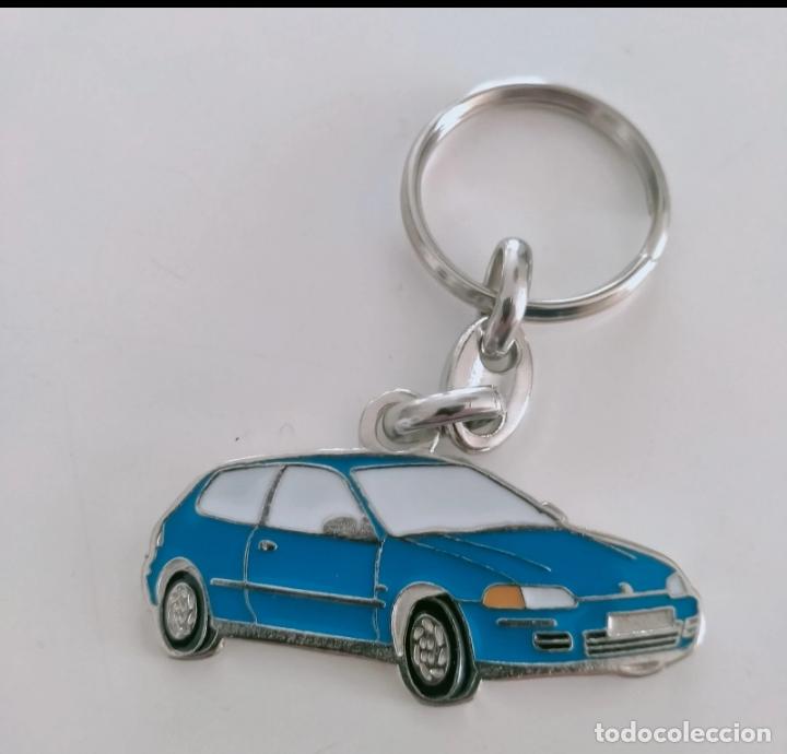 Coleccionismo de llaveros: llavero honda civic azul