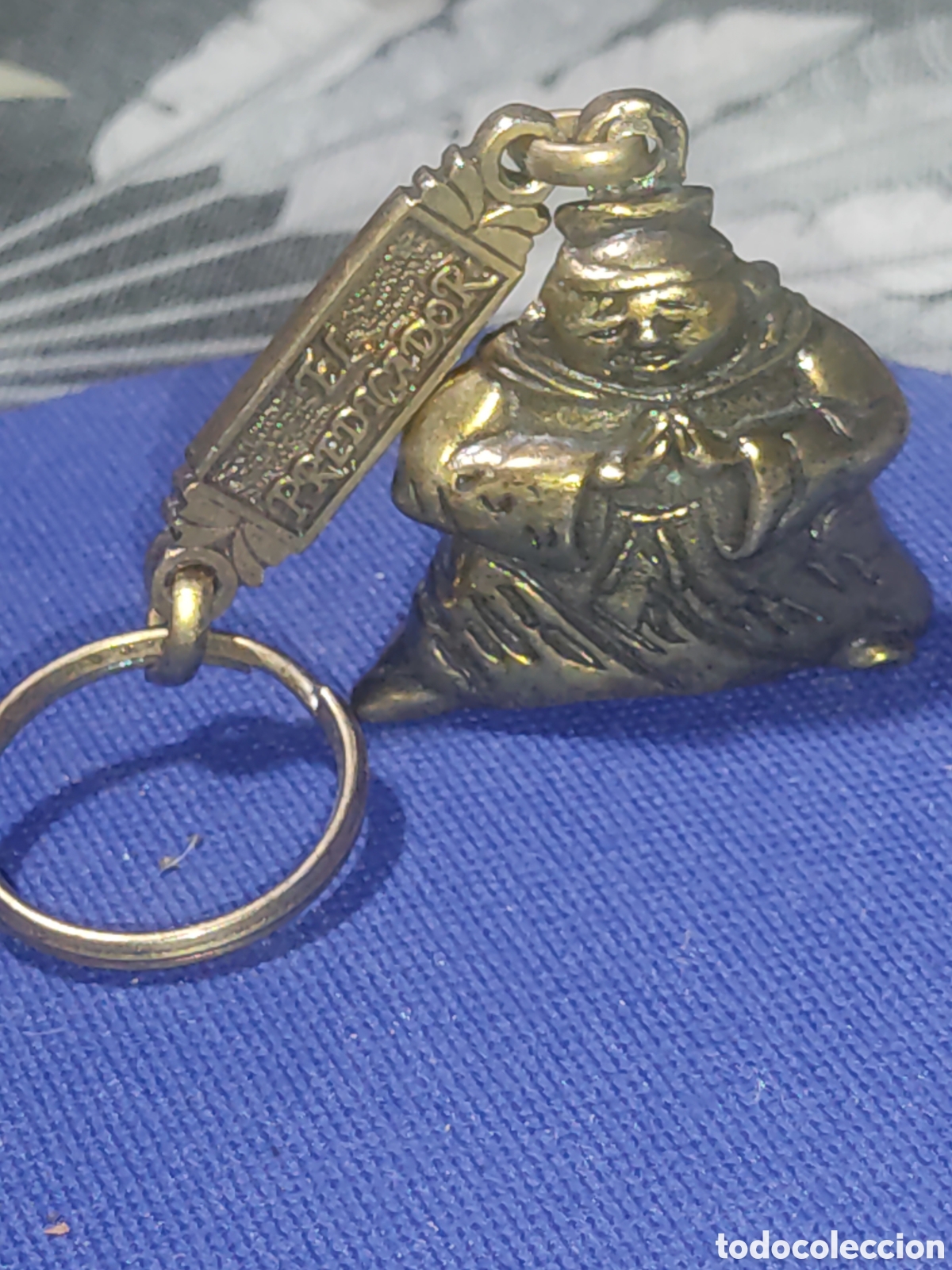 Coleccionismo de llaveros: Llavero de bronce o lat&oacute;n sacerdote,cura o franciscano,el predicador