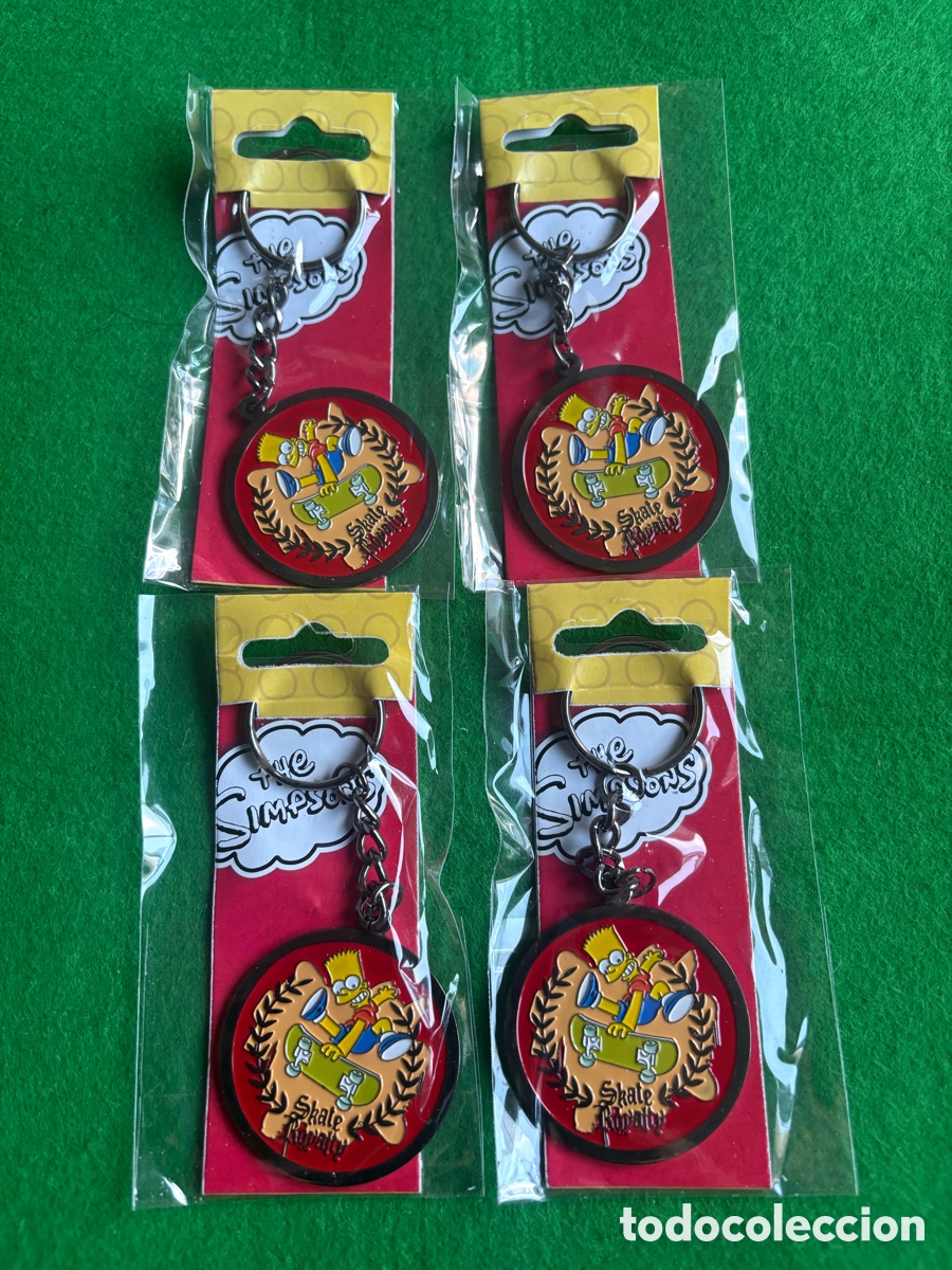 Coleccionismo de llaveros: Lote 4 llaveros The Simpsons, Fox (A15)