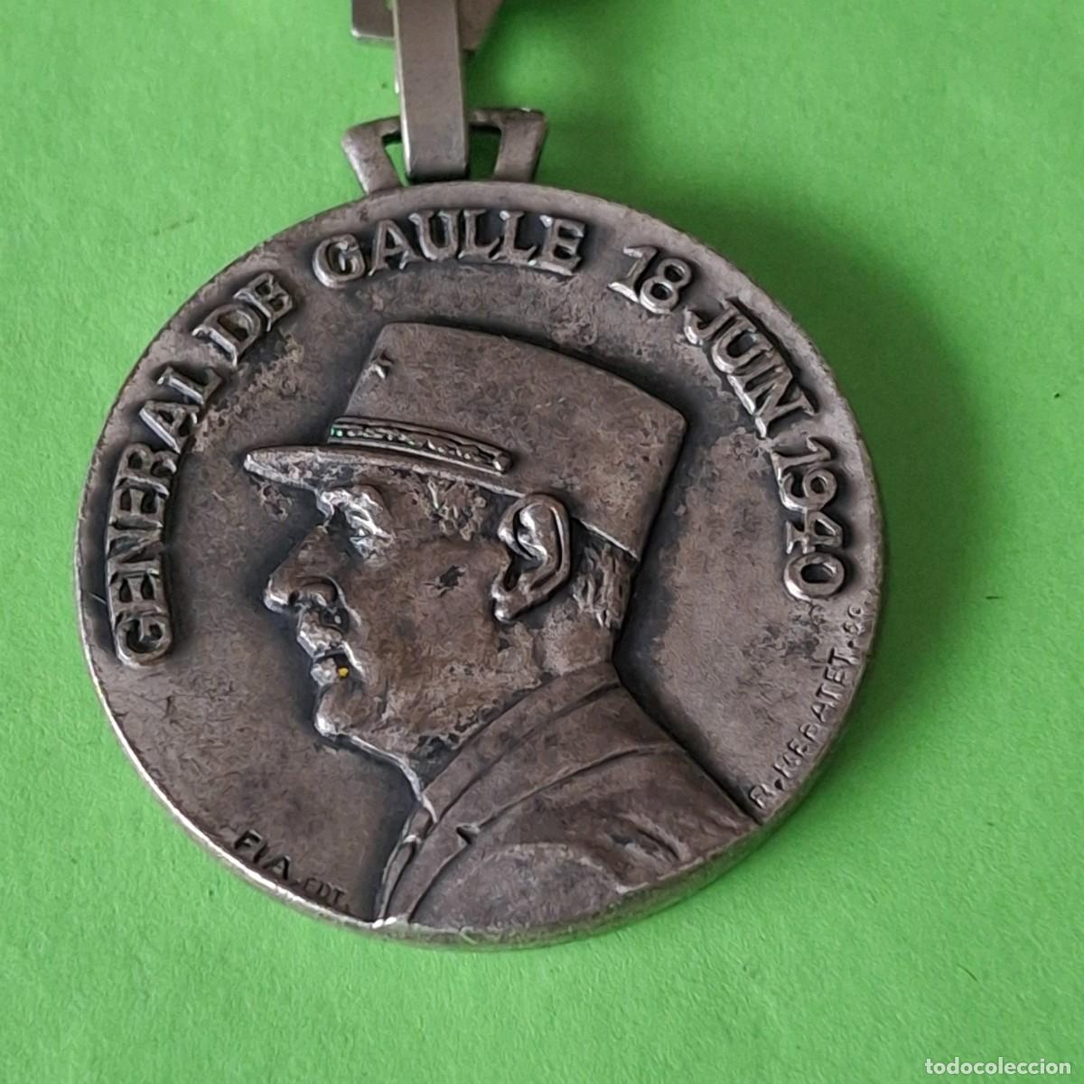 Coleccionismo de llaveros: LLAVERO - GENERAL DE GAULLE 18 JUNIO 1940 - TEMATICA MILITAR SEGUNDA GUERRA MUNDIAL
