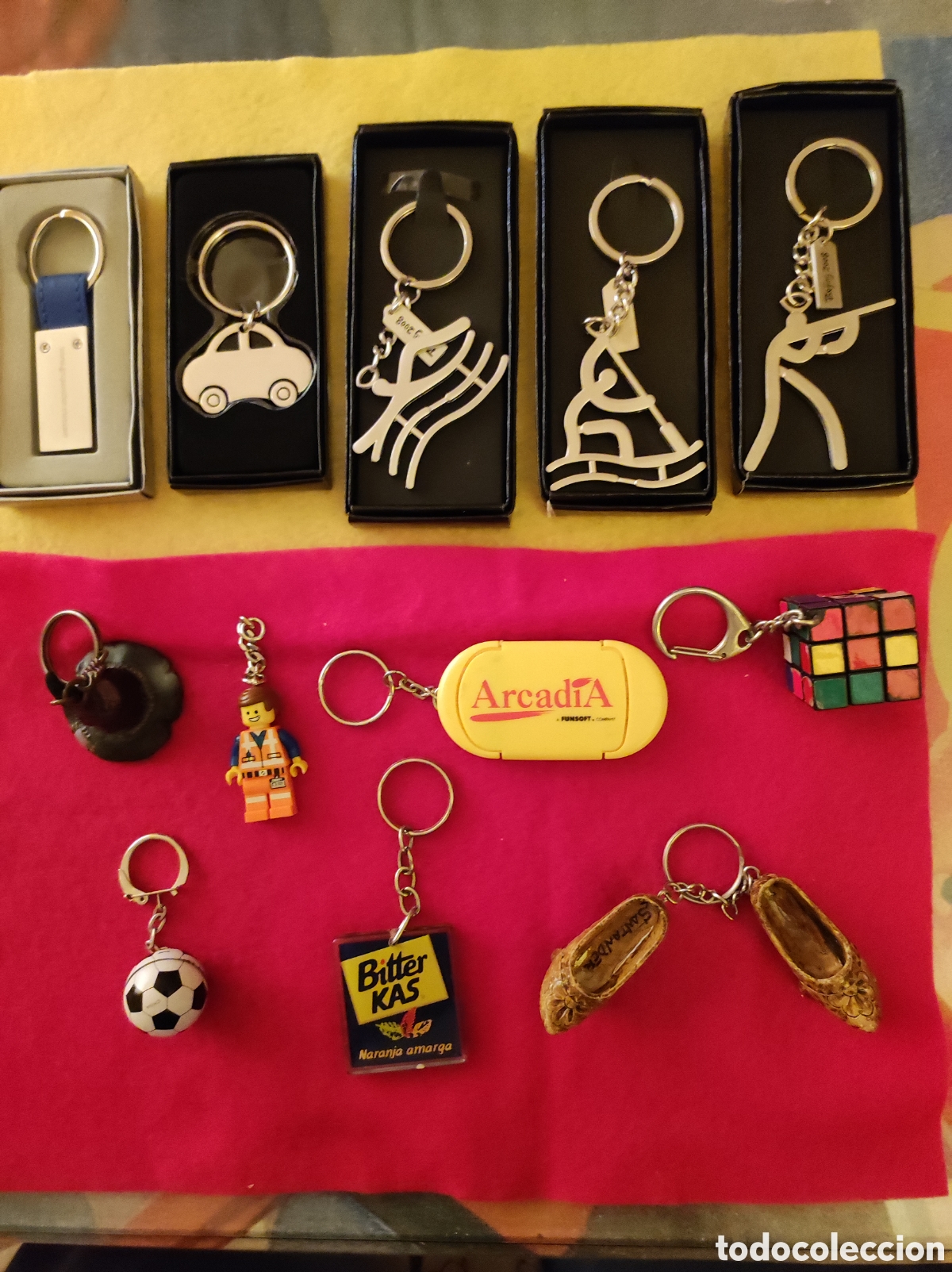 Collectionnisme de portes-cl&eacute;s: Lote 12 Llaveros Variados y Colecci&oacute;n (Retro, Vintage, Marcas)