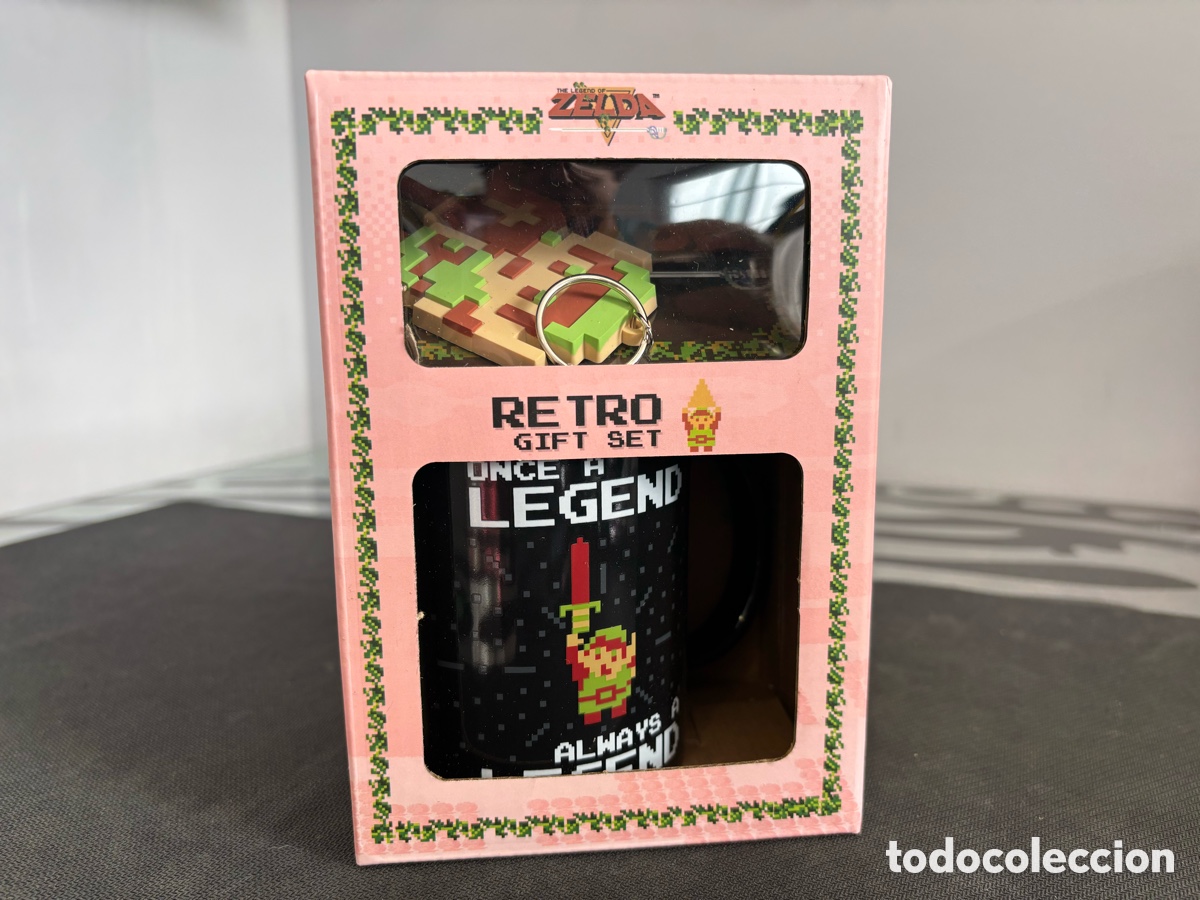 Coleccionismo de llaveros: Set Taza y Llavero Zelda Retro