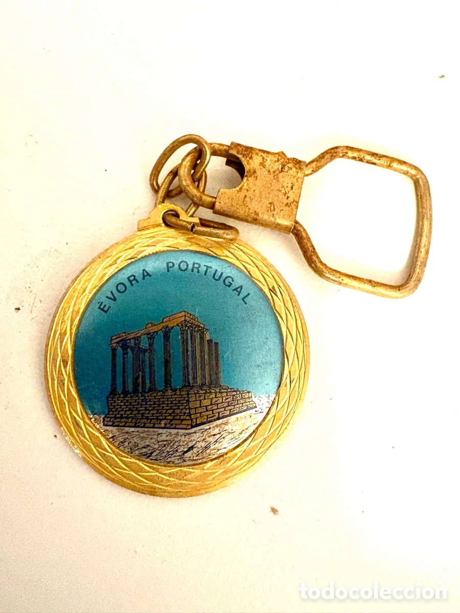 Collectionnisme de portes-cl&eacute;s: Llavero Vintage &Eacute;vora Portugal - Recuerdo Templo Romano Diana