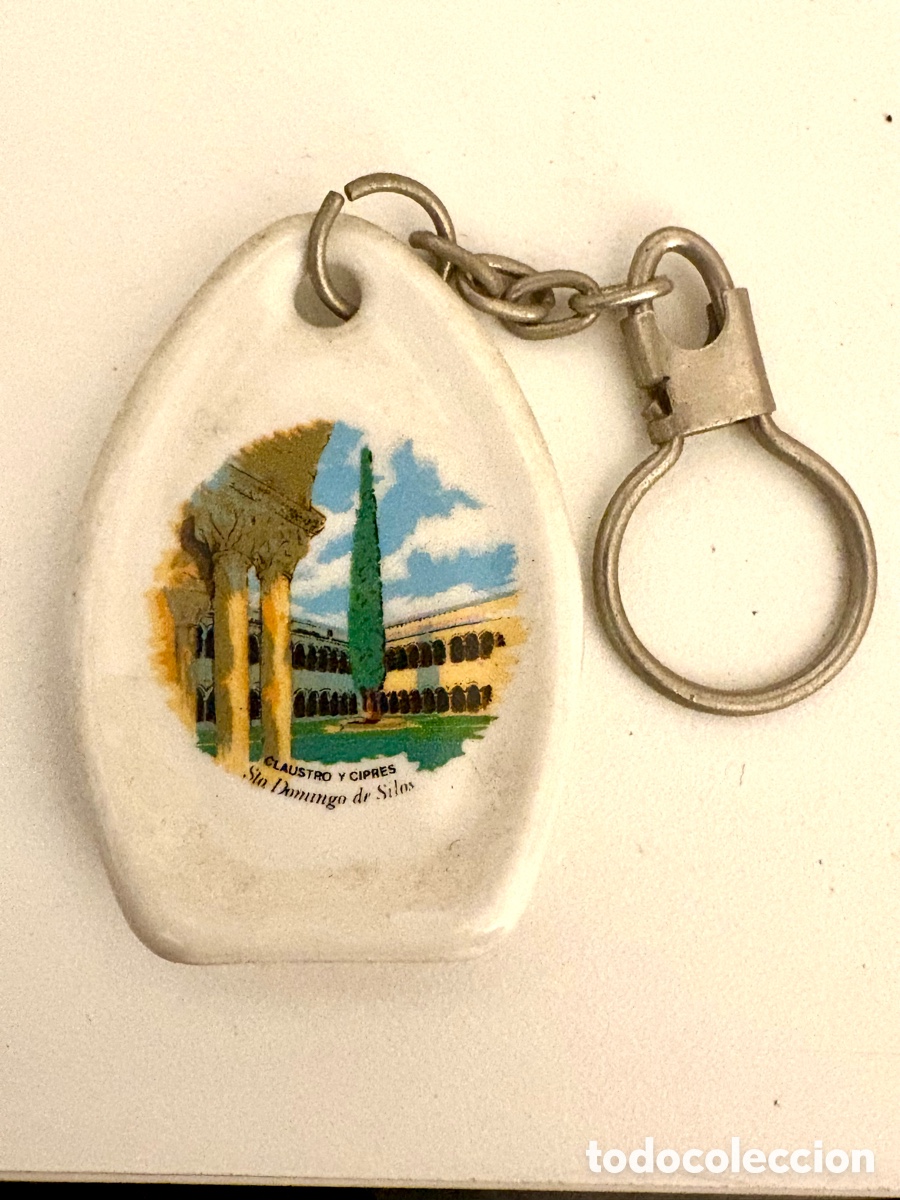 Colecionismo de porta-chaves: Llavero Vintage Monasterio de Santo Domingo de Silos - Claustro y Cipr&eacute;s - A&ntilde;os 60/70