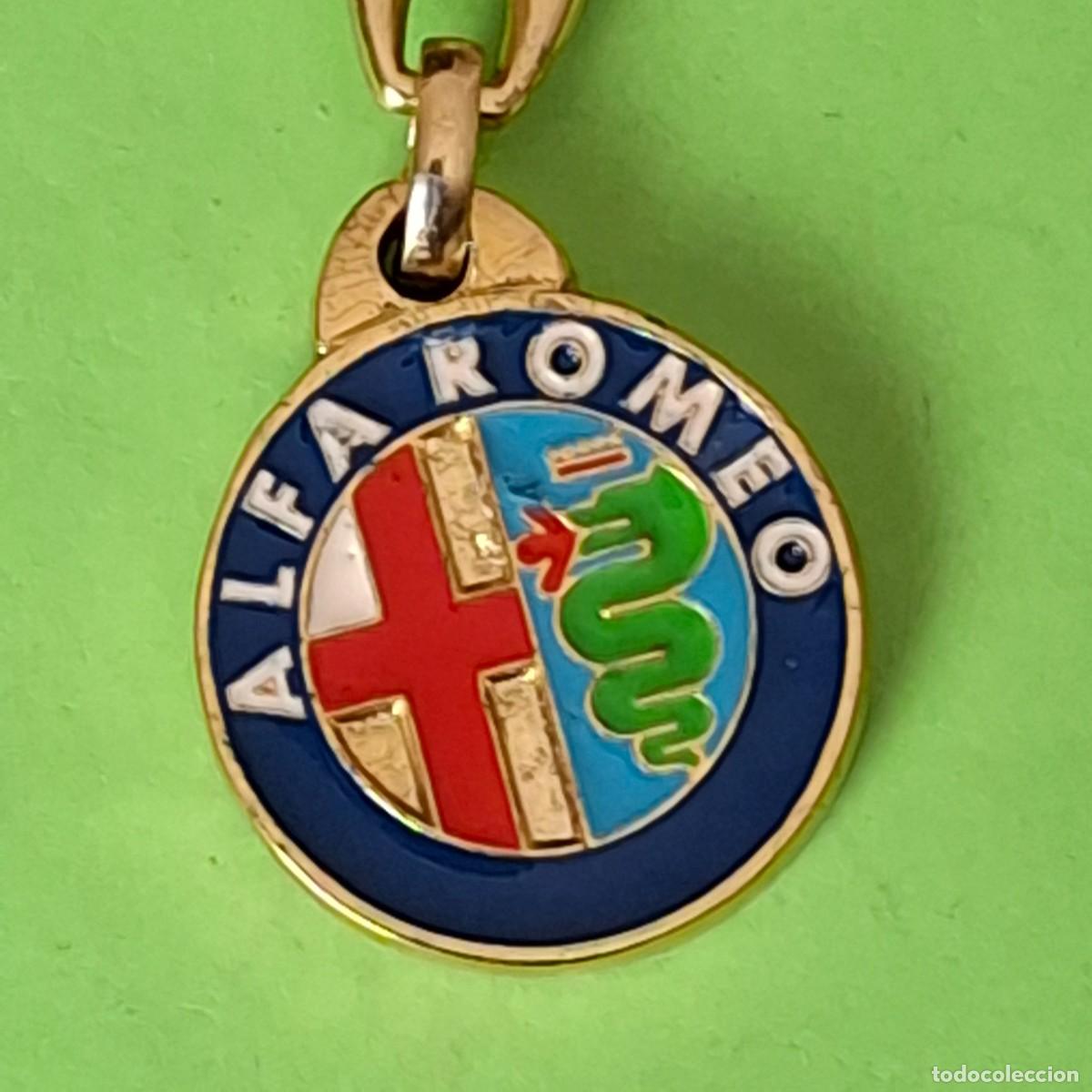 Coleccionismo de llaveros: LLAVERO - ALFA ROMEO - AUTOMOBILA CALLAU - VILANOVA I LA GELTRU (BARCELONA) - LOGO AUTOMOVIL