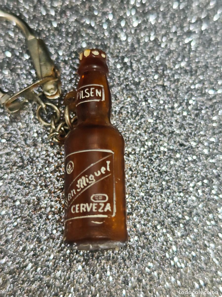 Coleccionismo de llaveros: LLAVERO ANTIGUO BOTELLA CERVEZA SAN MIGUEL