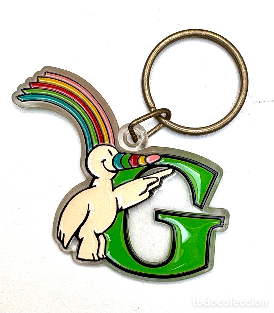 Collectionnisme de portes-cl&eacute;s: Llavero Curro Expo 92 - Mascota Oficial Sevilla - Inicial Letra &rdquo;G&rdquo;