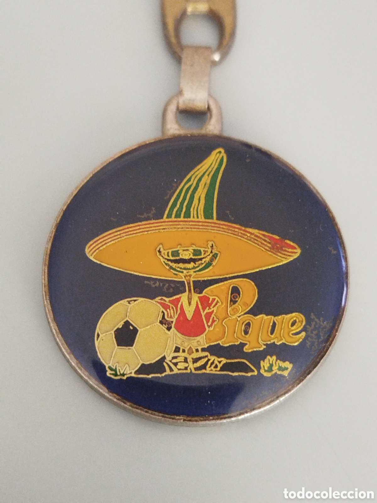 Collectionnisme de portes-cl&eacute;s: ANTIGUO LLAVERO MUNDIAL MEXICO 86 PIQUE