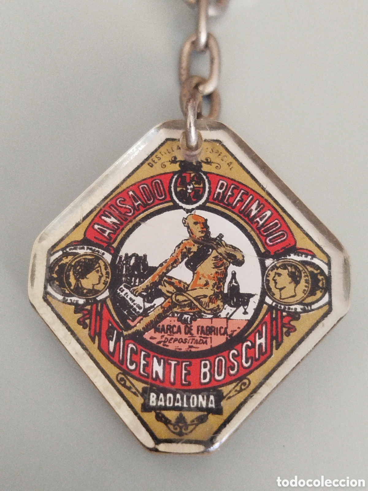 Collection of Keychains: ANTIGUO LLAVERO ANIS DEL MONO - VICENTE BOSCH - BADALONA