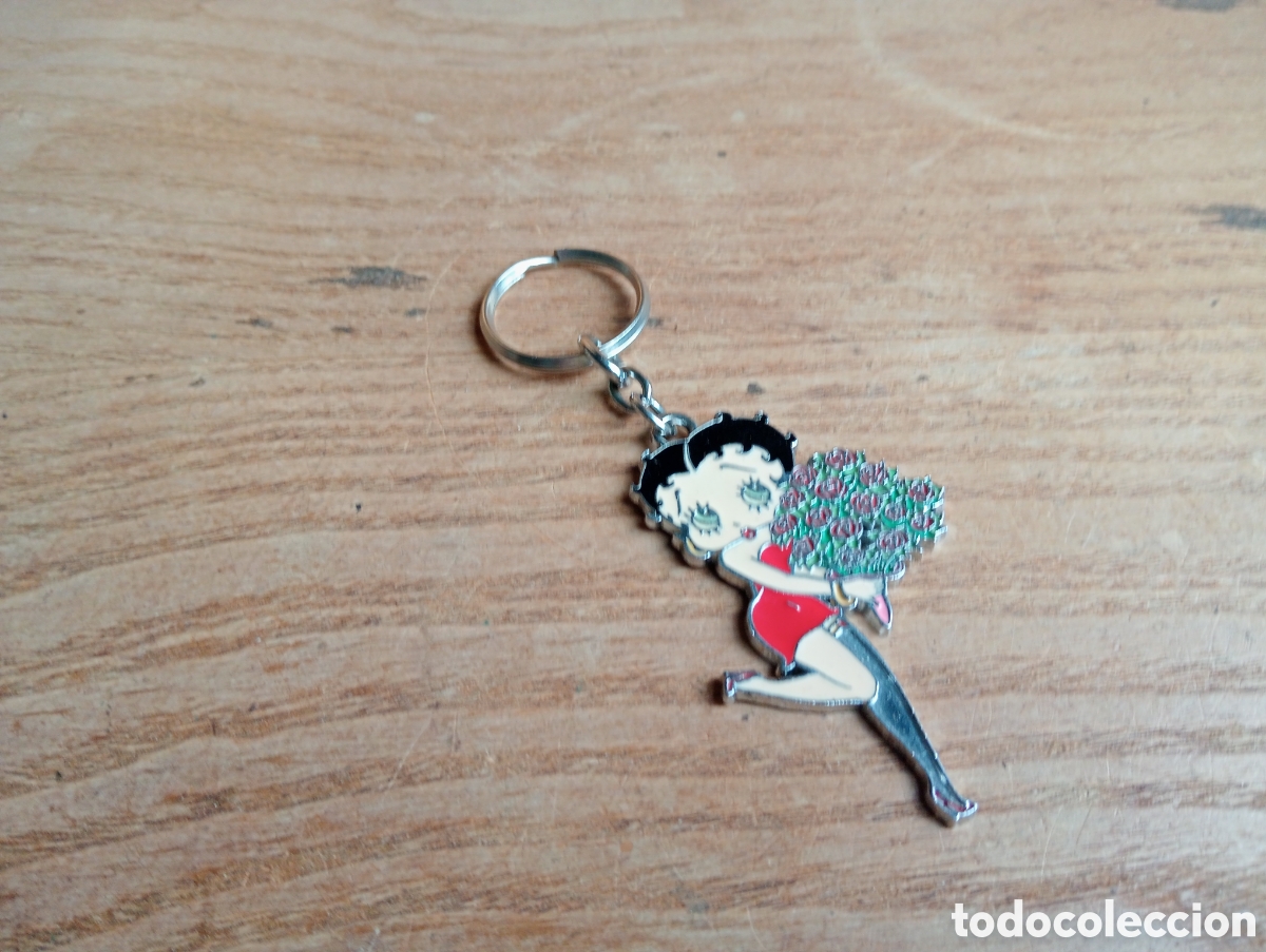 Coleccionismo de llaveros: Betty boop keychain with flowers 2011