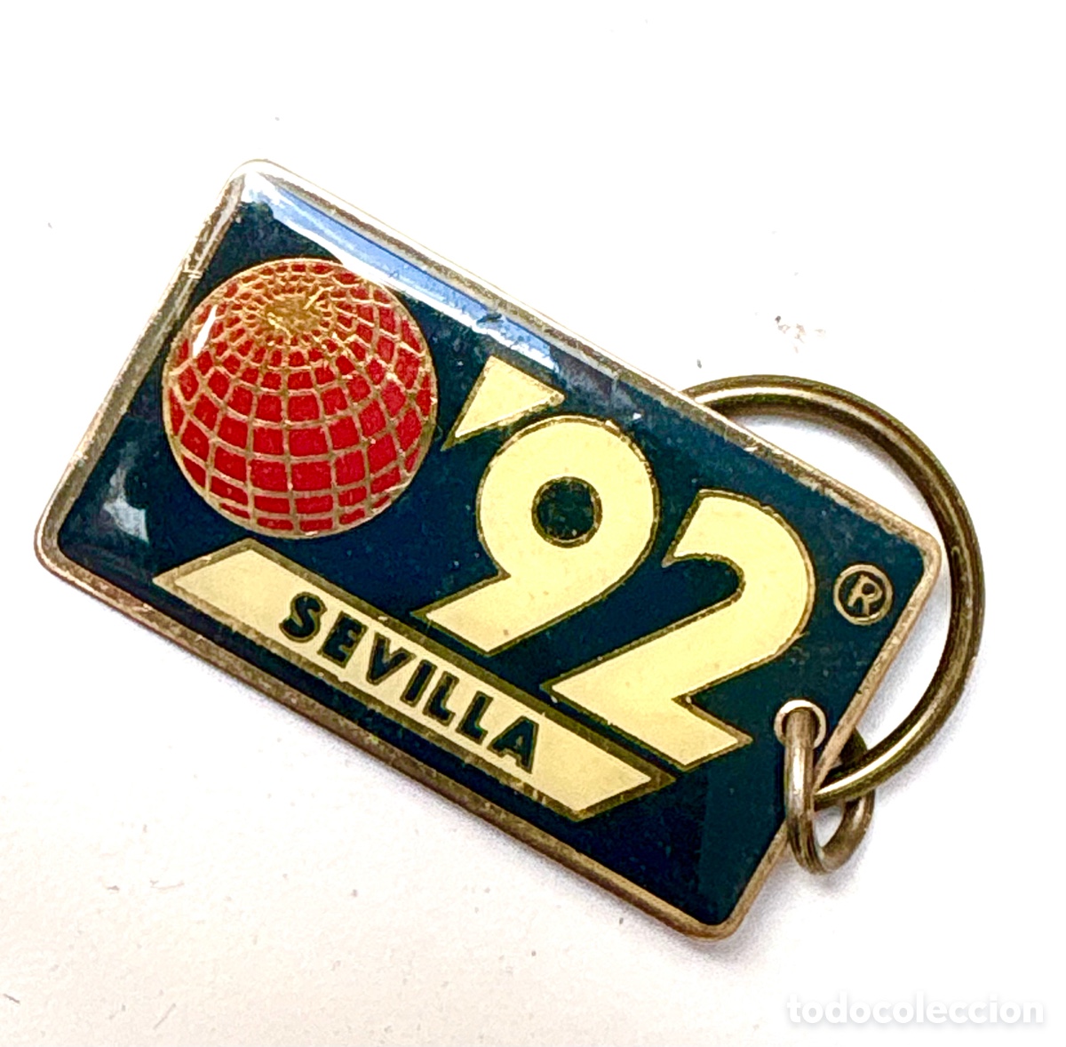 Coleccionismo de llaveros: Llavero Vintage Oficial Expo '92 Sevilla &ndash; Logotipo Cl&aacute;sico Esmaltado