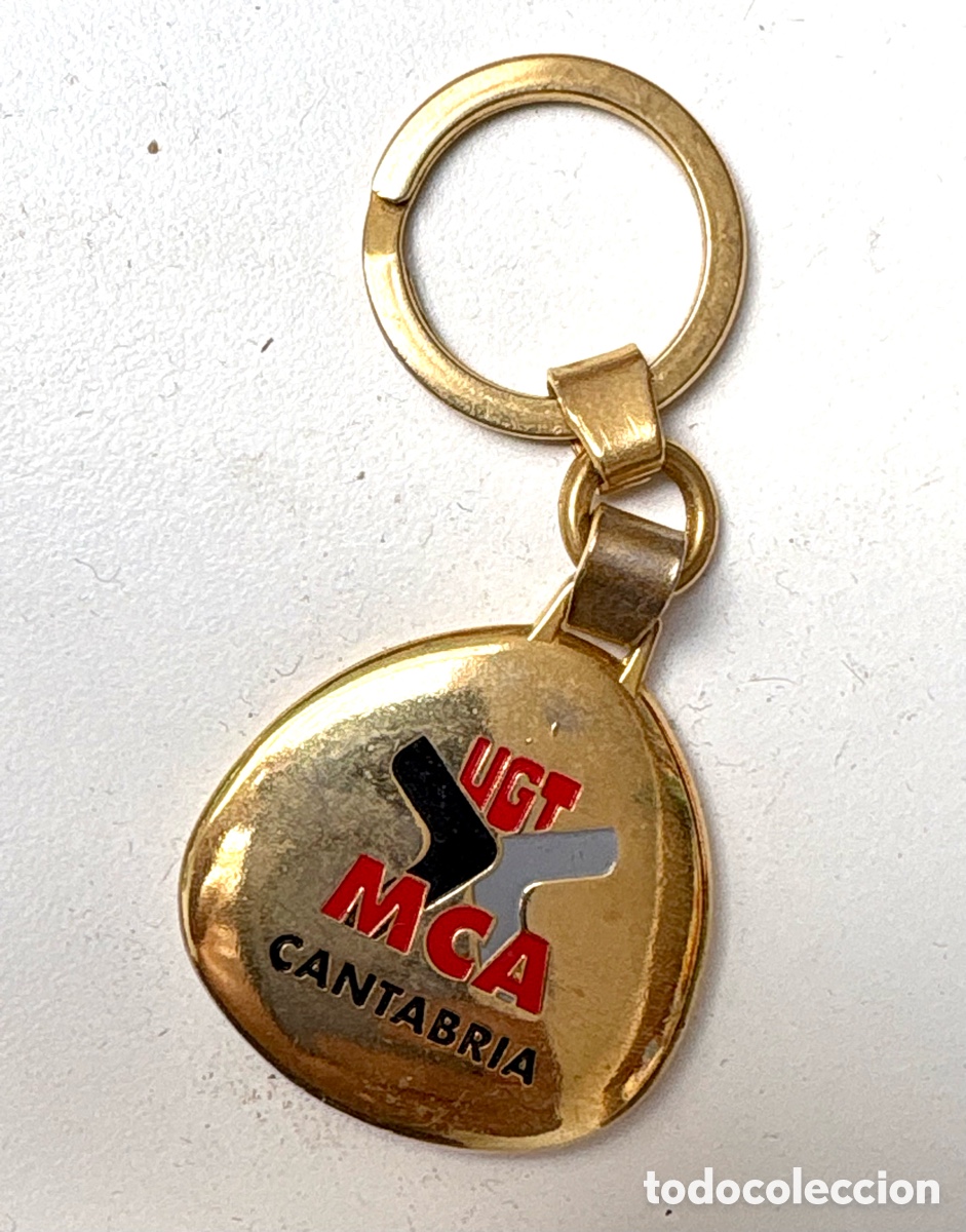 Coleccionismo de llaveros: Llavero Vintage UGT MCA Cantabria &ndash; Federaci&oacute;n de Metal, Construcci&oacute;n y Afines. &Uacute;NICO