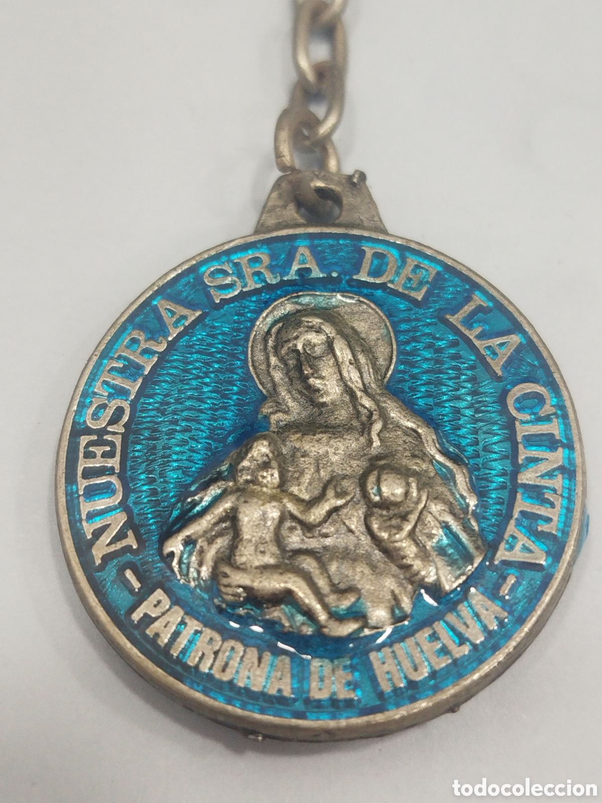 Coleccionismo de llaveros: ANTIGUO LLAVERO VIRGEN DE LA CINTA PATRONA HUELVA VIRGEN DEL ROCIO