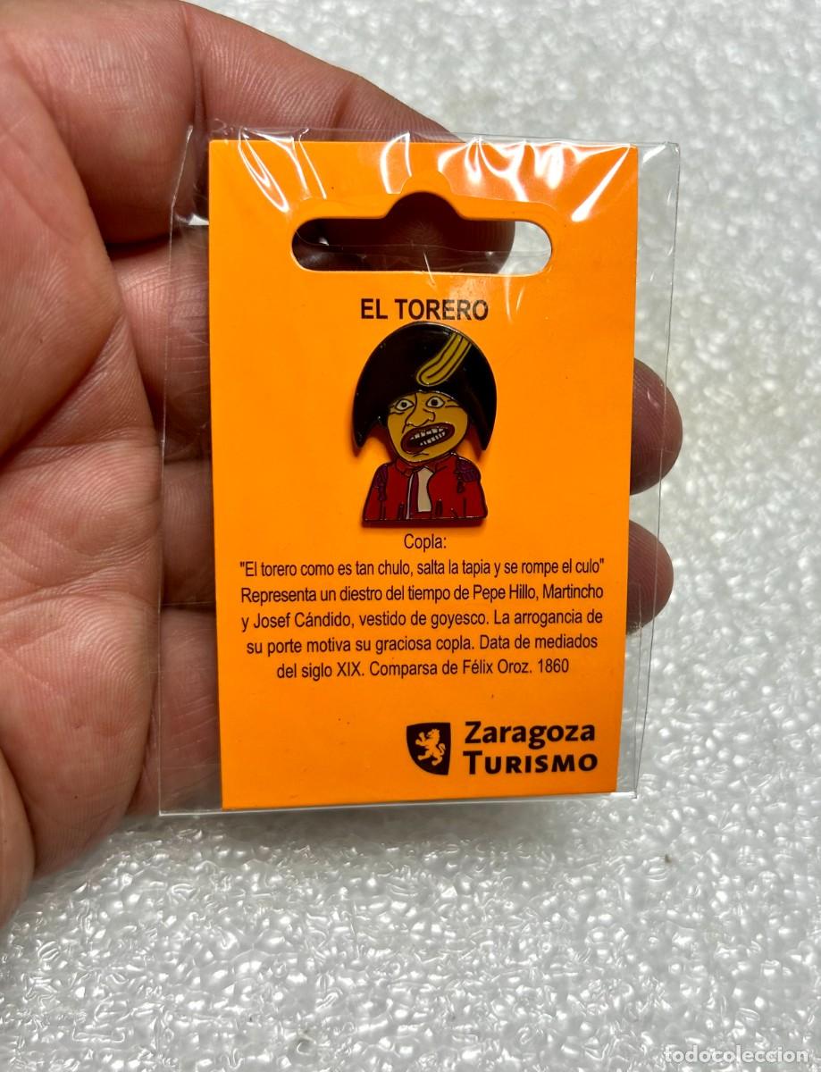 Coleccionismo de llaveros: 3989.Pin oficial de &rdquo;El Torero&rdquo; de la Comparsa de Gigantes y Cabezudos de la Expo Zaragoza 2008