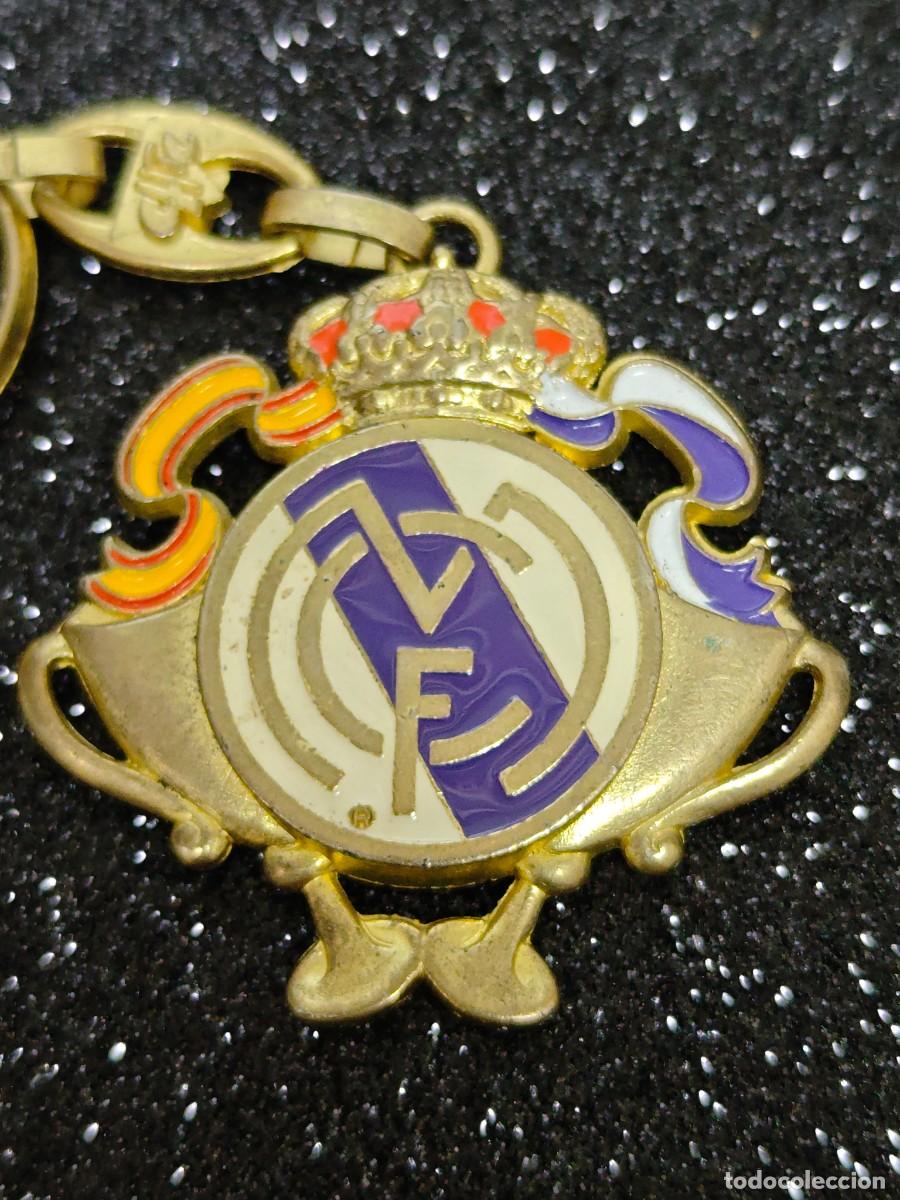 Coleccionismo de llaveros: LLAVERO FUTBOL REAL MADRID A&Ntilde;OS 90