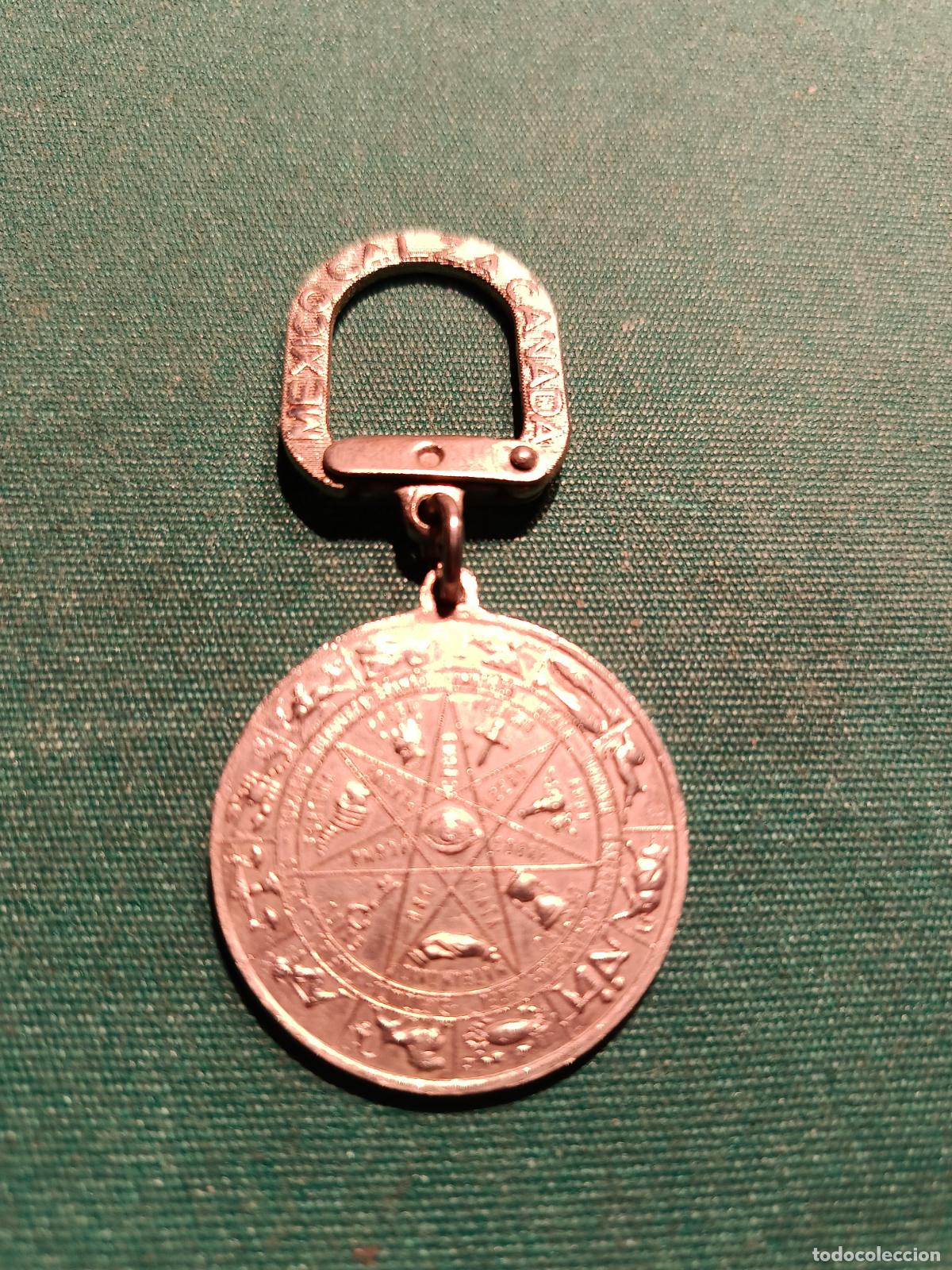 Coleccionismo de llaveros: MEXICO CALZA CANADA - BONITO LLAVERO CON SIMBOLOS DEL HOROSCOPO Y LA BUENA SUERTE