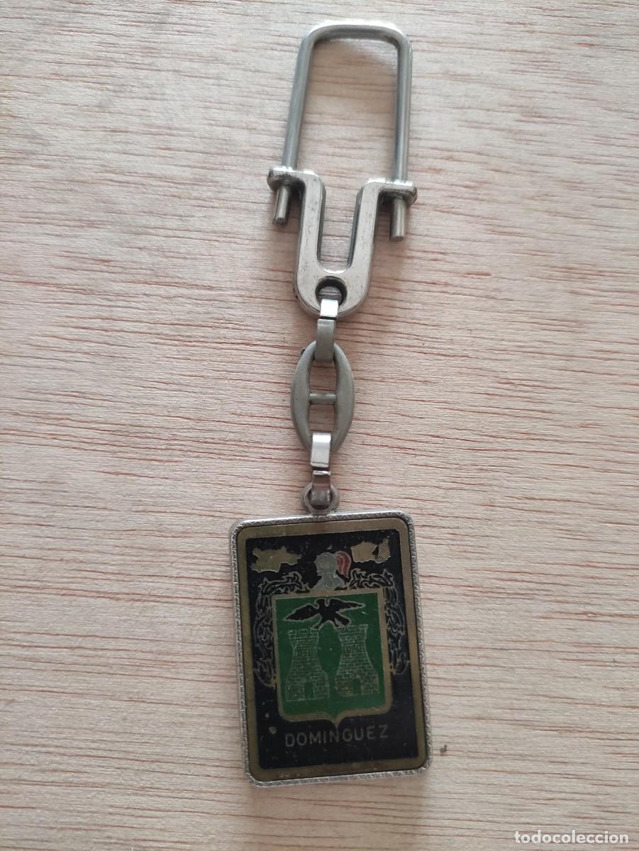 Coleccionismo de llaveros: LLAVERO ESCUDO HERALDICO DOMINGUEZ