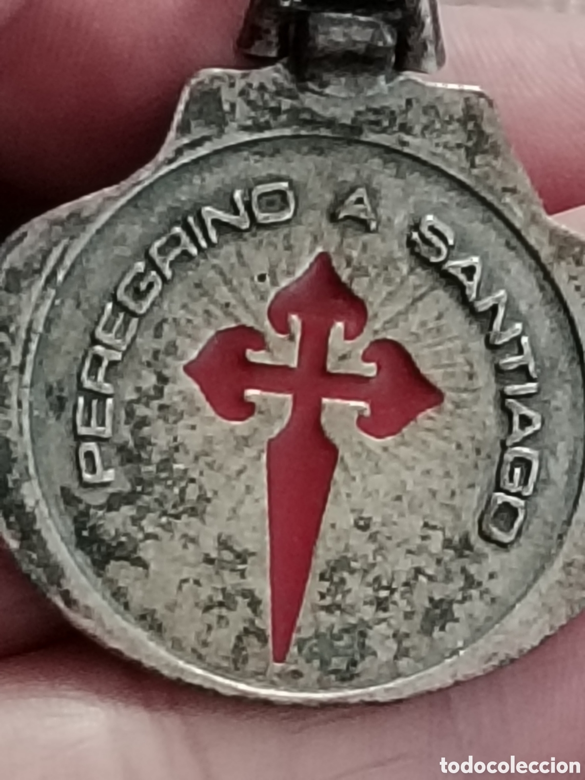 Coleccionismo de llaveros: Llavero antiguo Peregrino a Santiago de Compostela