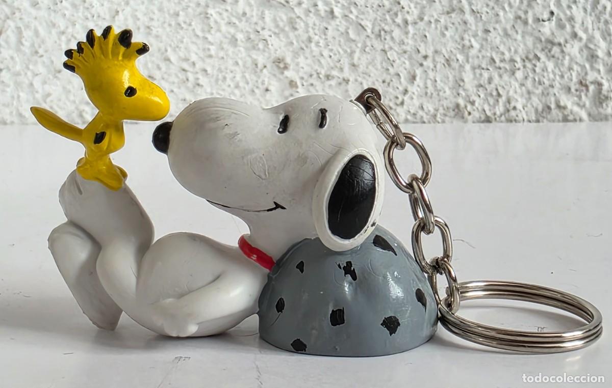 Coleccionismo de llaveros: Llavero Snoopy y Woodstock - figura goma pvc Peanuts Comics Spain