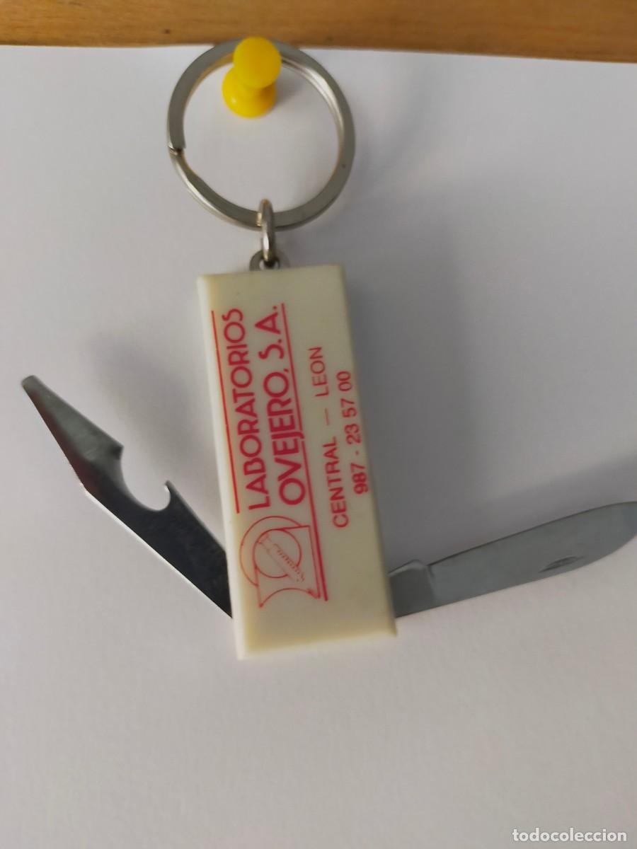Coleccionismo de llaveros: LABORATORIOS OVEJERO. LLAVERO PEQUE&Ntilde;A NAVAJA Y ABRIDOR. VER FOTOS.