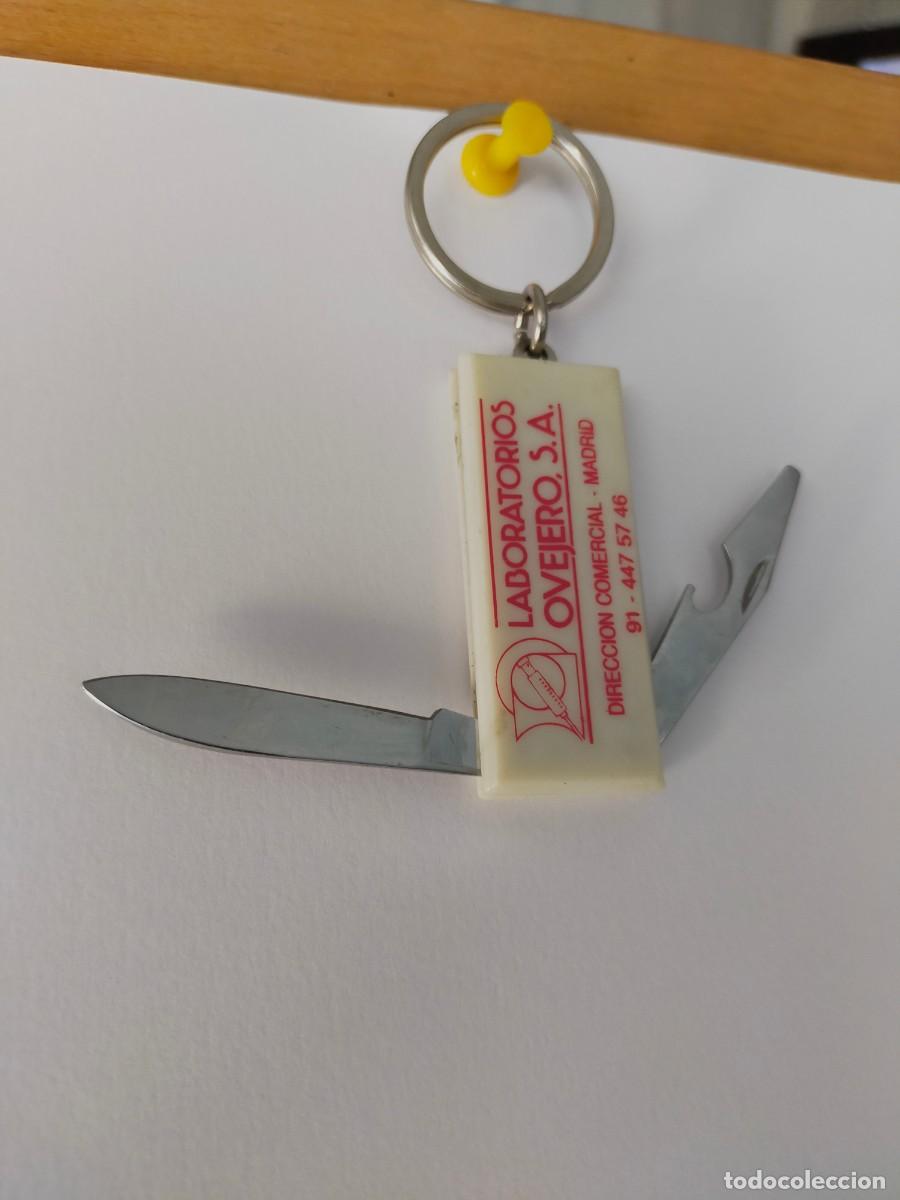 Coleccionismo de llaveros: LABORATORIOS OVEJERO. LLAVERO PEQUE&Ntilde;A NAVAJA Y ABRIDOR. VER FOTOS.