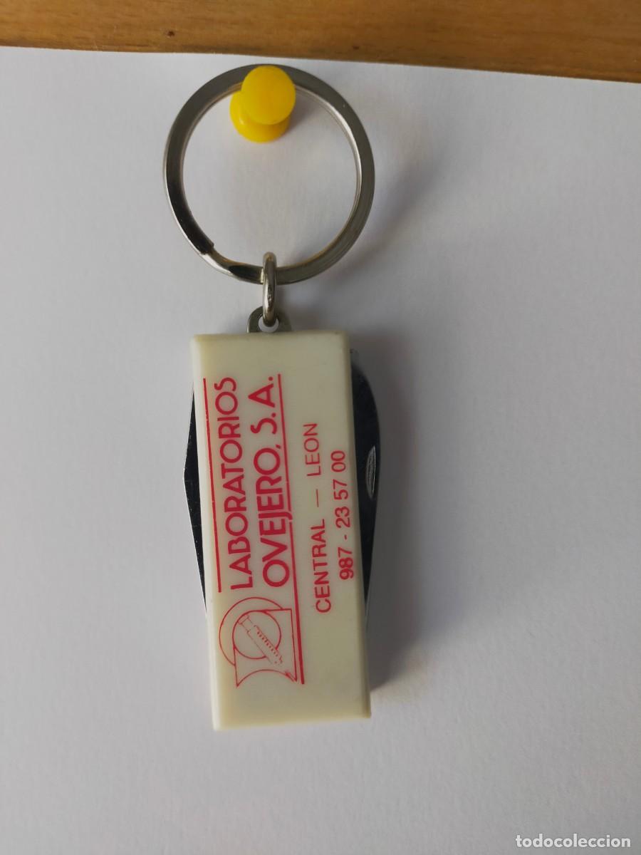 Coleccionismo de llaveros: LABORATORIOS OVEJERO. LLAVERO PEQUE&Ntilde;A NAVAJA Y ABRIDOR. VER FOTOS.