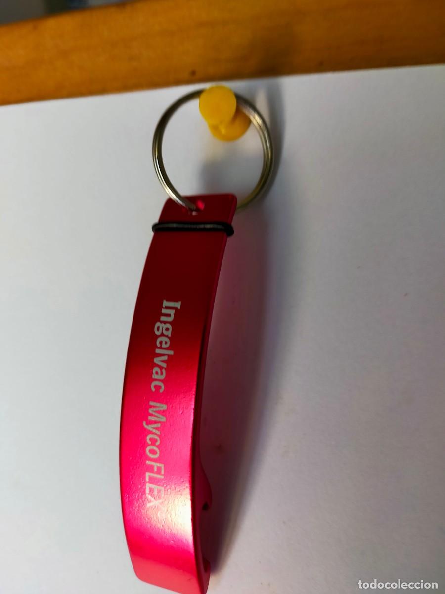 Coleccionismo de llaveros: LLAVERO ABRIDOR ROJO BRILLO. INGELVAC MYCOFLEX. PRODUCTO VETERINARIO VACUNA CERDOS.