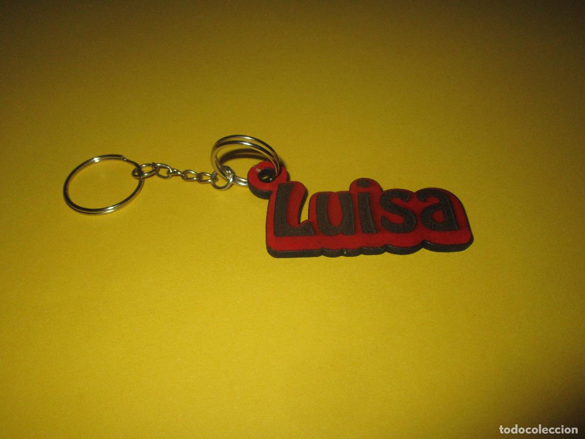 Coleccionismo de llaveros: LLAVERO PERSONALIZADO DE MADERA GRABADO CON NOMBRE - LUISA - ARTESANAL