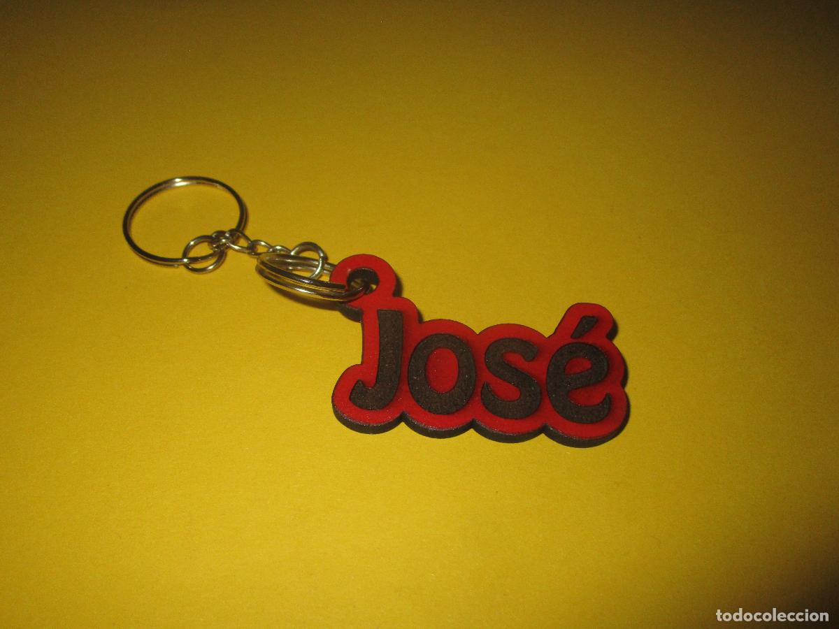 Coleccionismo de llaveros: LLAVERO PERSONALIZADO DE MADERA GRABADO CON NOMBRE - JOSE - ARTESANAL