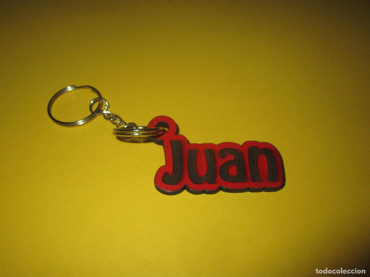 Coleccionismo de llaveros: LLAVERO PERSONALIZADO DE MADERA GRABADO CON NOMBRE - JUAN - ARTESANAL