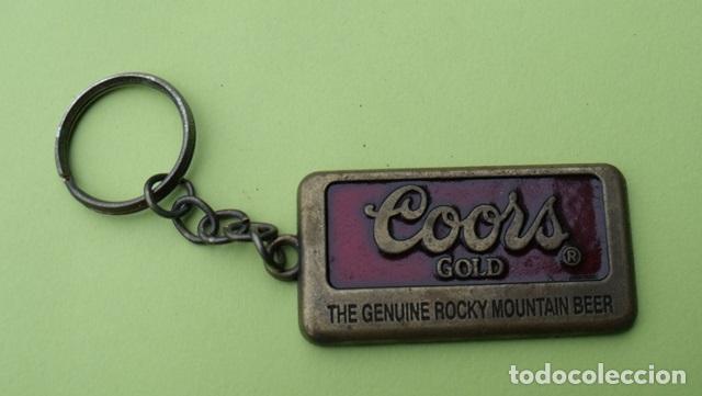Coleccionismo de llaveros: Llavero Promocional Cerveza Coors Gold - La Genuina Cerveza de las Monta&ntilde;as Rocosas