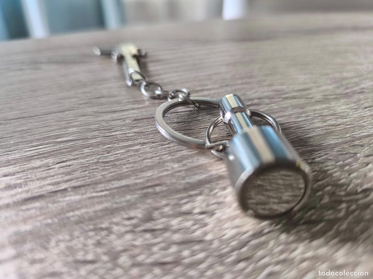 Coleccionismo de llaveros: ​Llavero Multifunci&oacute;n 2 en 1: Mini Calibre (Pie de Rey) y Herramienta Magn&eacute;tica