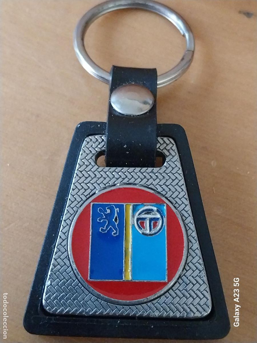 Coleccionismo de llaveros: TALBOT PEUGEOT LLAVERO METAL CROMADO 4CMS ORIGINAL TALLERES QUESADA GOMA METAL CROMADO 4.15CMS ALTO