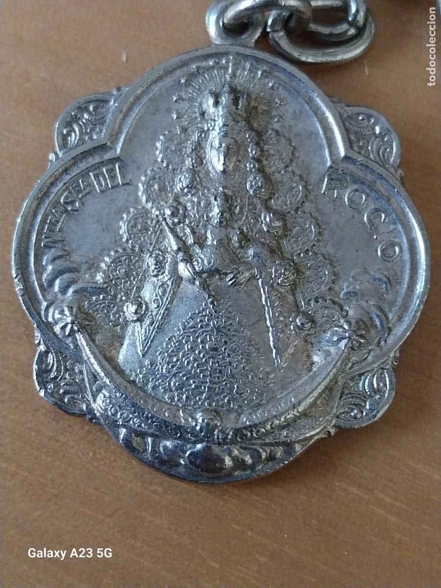 Coleccionismo de llaveros: VIRGEN DEL ROCIO LLAVERO METAL CROMADO A&Ntilde;OS 70 80 4CMS ALTO