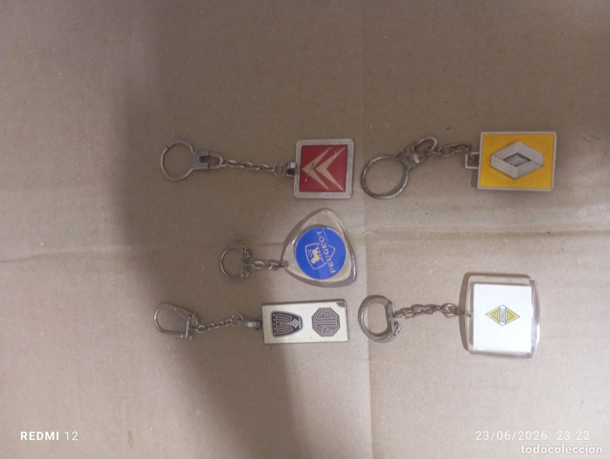 Coleccionismo de llaveros: 5 LLAVEROS COCHES PEUGEOT-CITROEN -ROVER MG -RENAULT