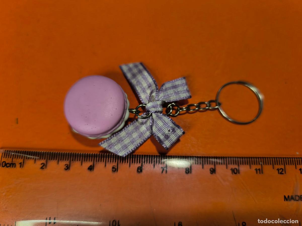 Coleccionismo de llaveros: 001558MER-llavero macaron rosa con lazo