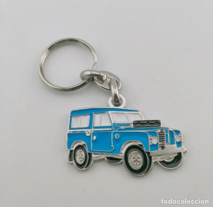 Coleccionismo de llaveros: llavero Land Rover Series III azul