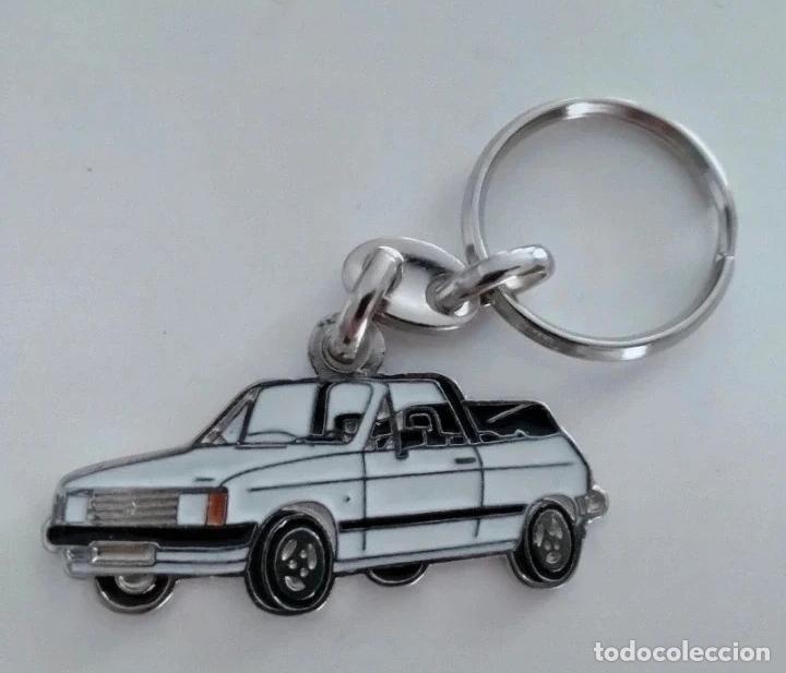 Coleccionismo de llaveros: llavero talbot samba descapotable blanco