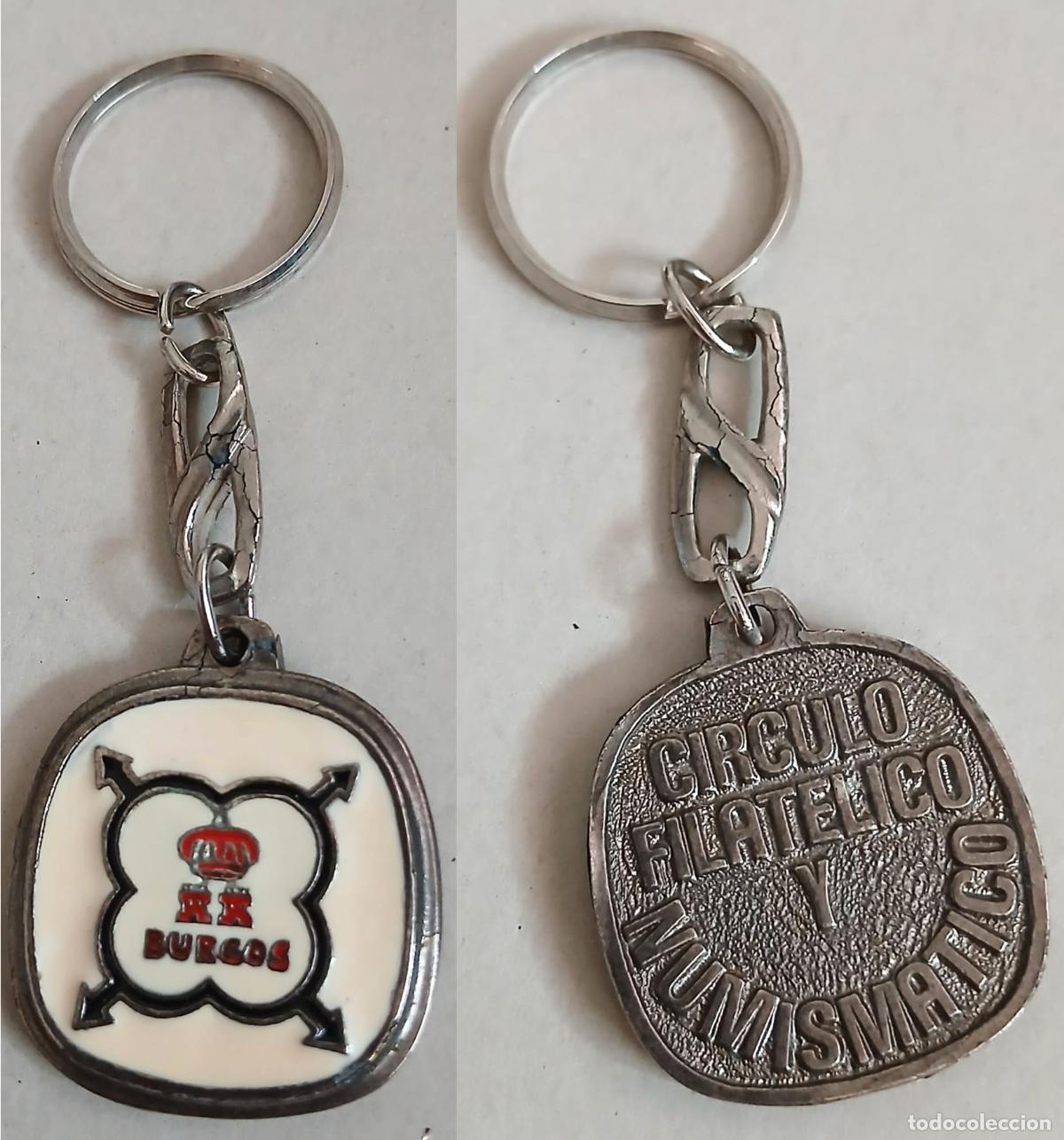 Coleccionismo de llaveros: Antiguo llavero BURGOS - C&Iacute;RCULO FILAT&Eacute;LICO Y NUMISM&Aacute;TICO